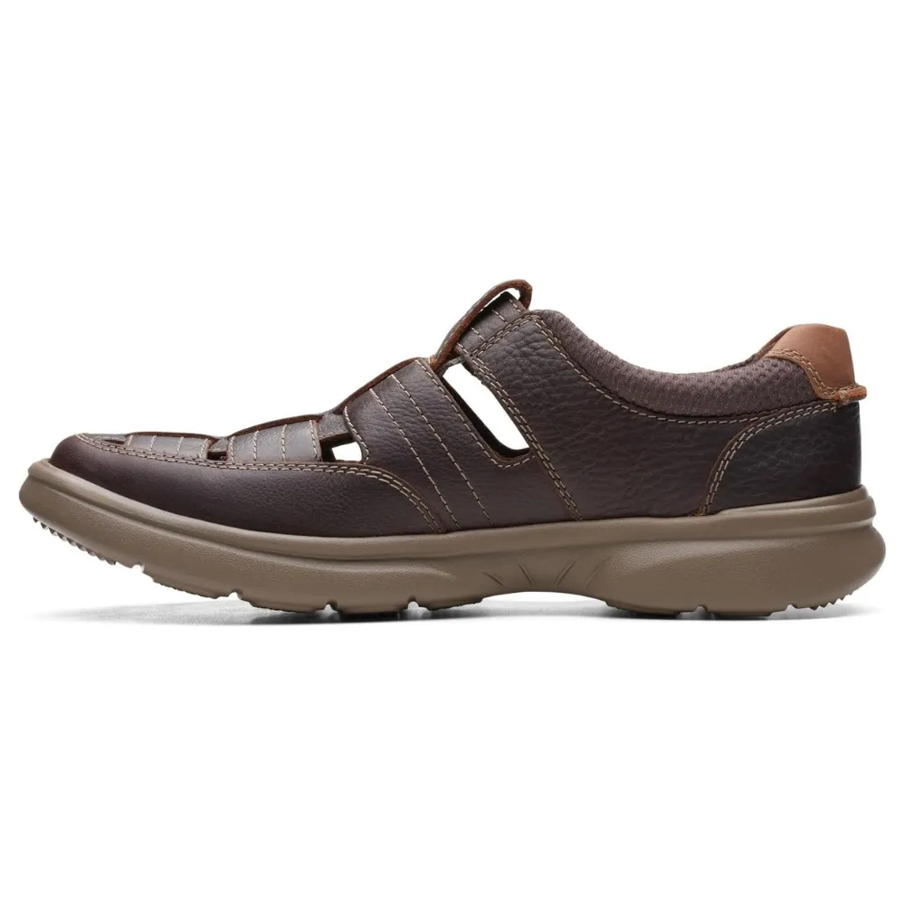 Clarks Bradley Cove Brown Tumbled Leather Sandal (Men's)