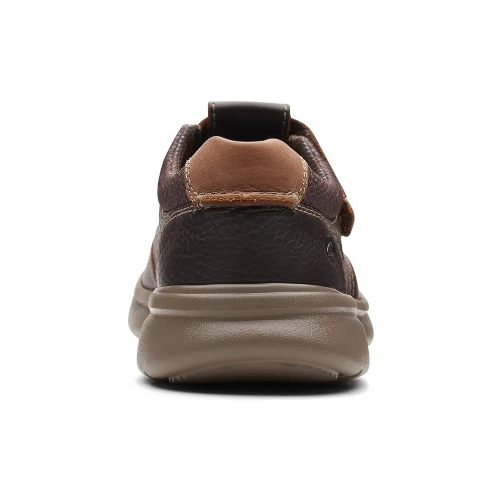 Clarks Bradley Cove Brown Tumbled Leather Sandal (Men's)