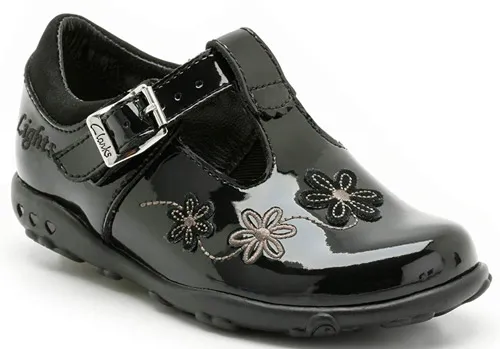 Clarks ELLA GLITZ BLACK PATENT