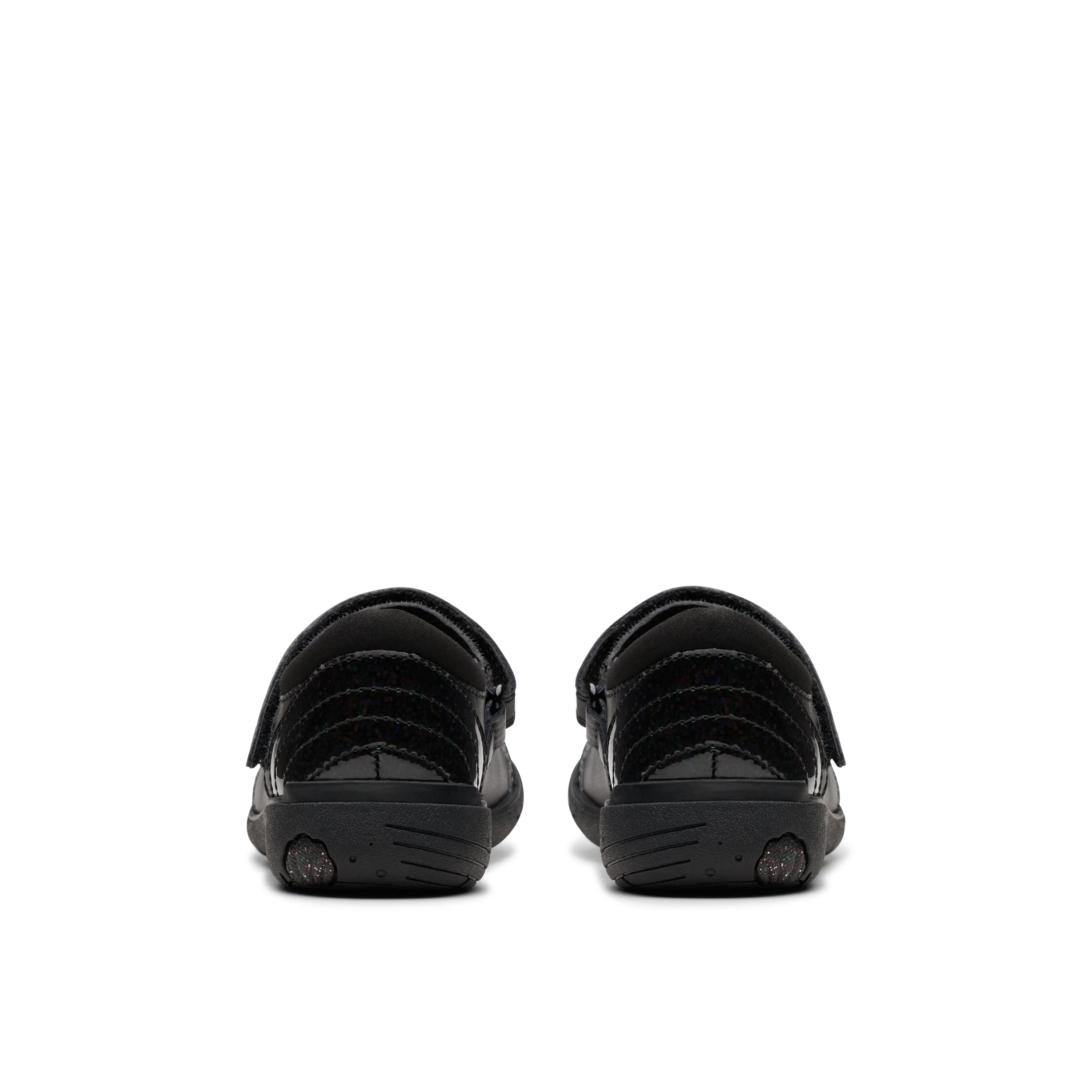 Clarks 'Relda Spark' School Shoe - Black Leather