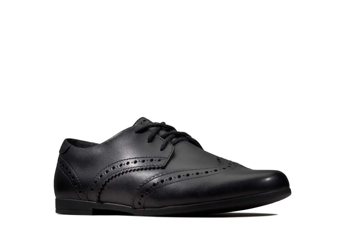 Clarks - Scala Lace Y 261428256f - F Fit (black Leather)