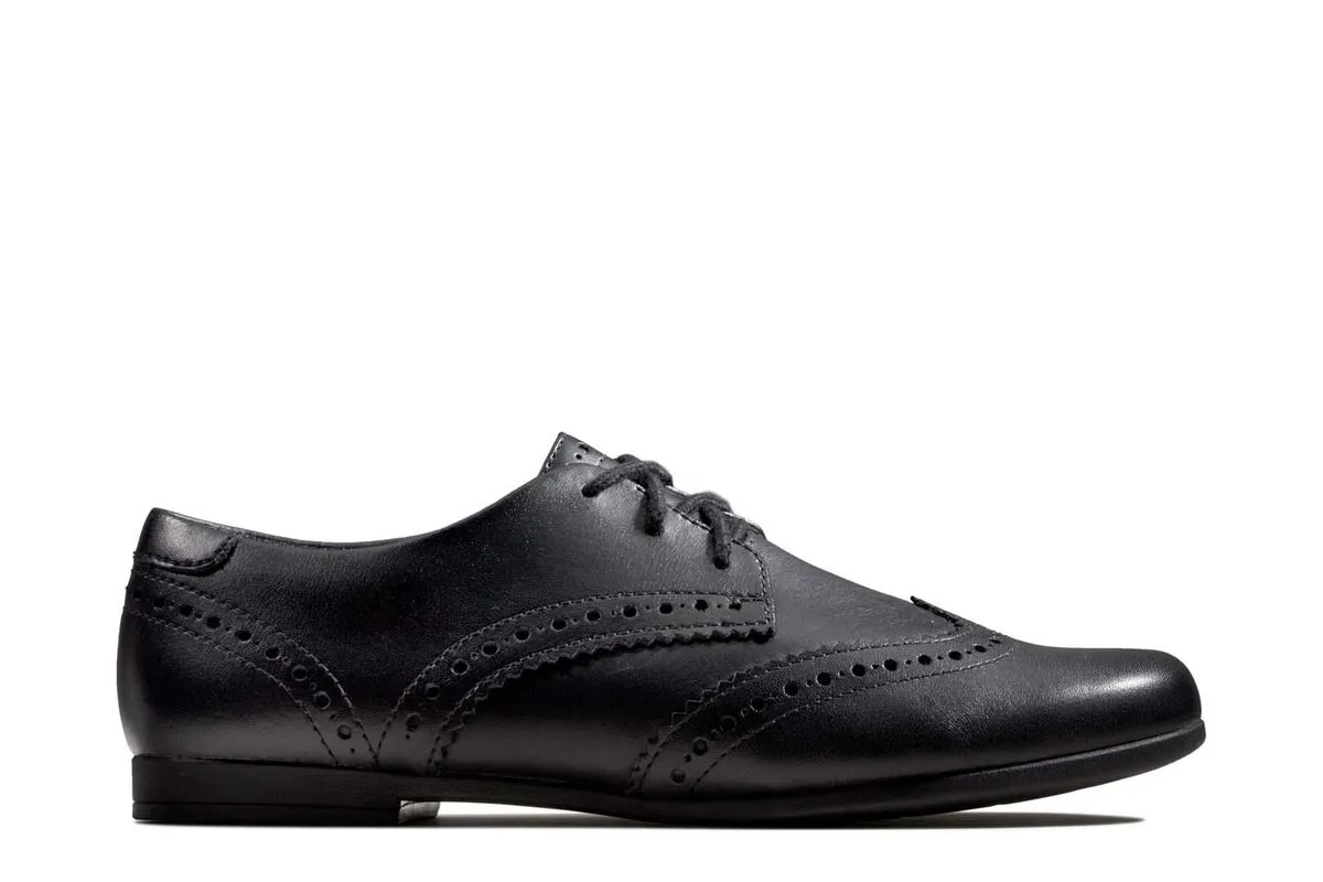 Clarks - Scala Lace Y 261428256f - F Fit (black Leather)