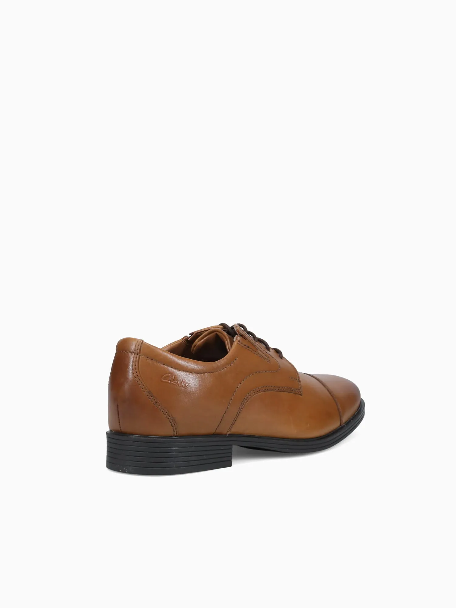 Clarks Whiddon Cap Dark Tan Lea