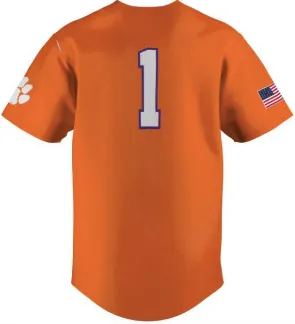 Clemson Unisex Tiger Baseball Jersey