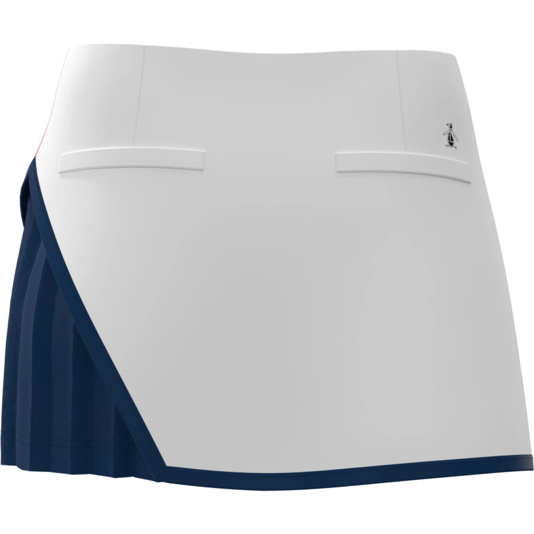 Colour Block Side Pleated 13 Tennis Skort In Bright White