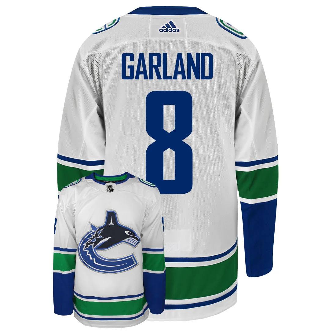 Conor Garland Vancouver Canucks Adidas Primegreen Authentic NHL Hockey Jersey     