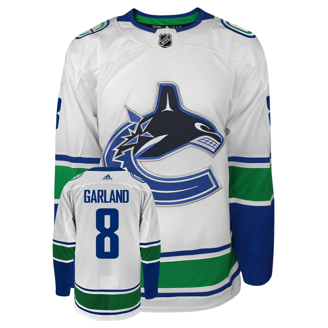 Conor Garland Vancouver Canucks Adidas Primegreen Authentic NHL Hockey Jersey     