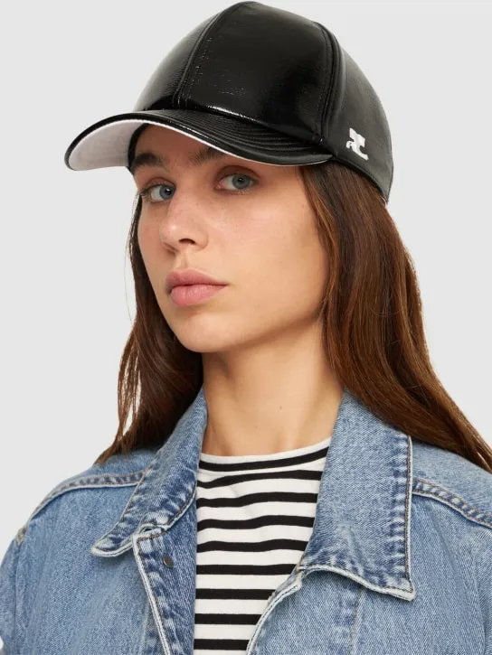 Courreges   Reedition vinyl baseball cap 