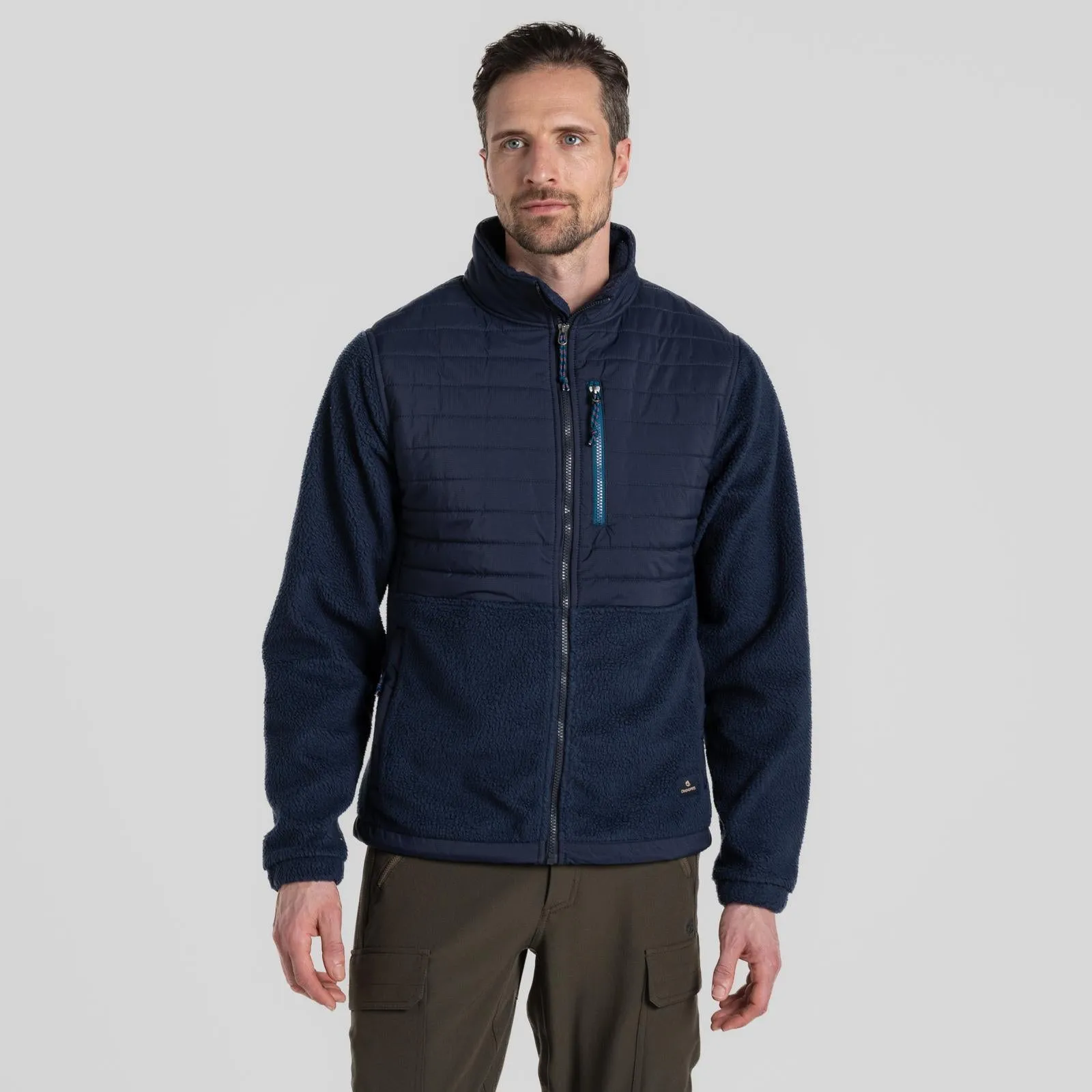 Craghoppers Mens Montadale Insulated Hybrid Borg Fleece Jacket