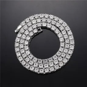 Crystal Rhinestone Tennis Necklace