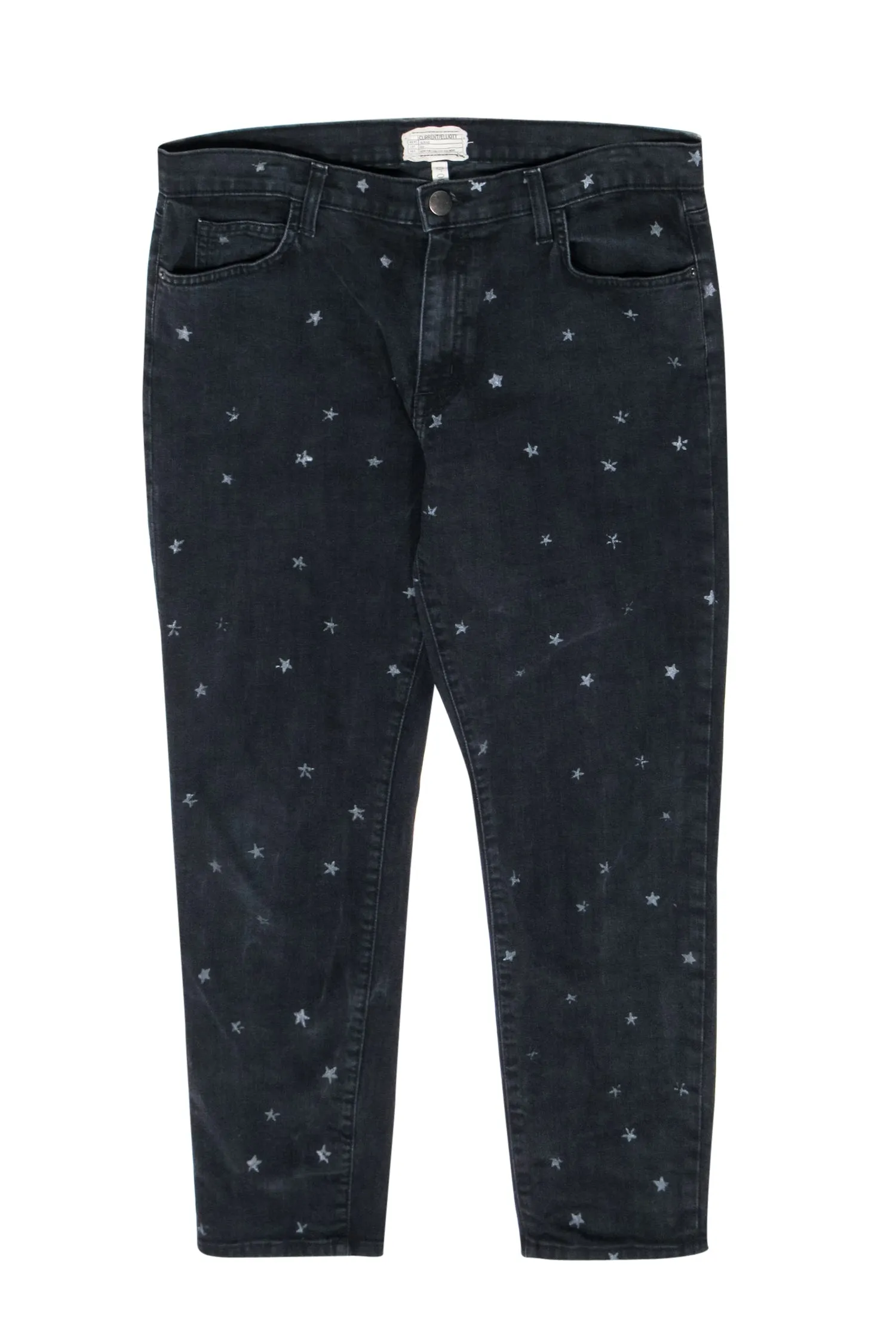 Current/Elliott - Dark Grey Straight Leg Jeans w/ Stars Sz 30