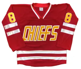 Custom Hockey Jerseys with a CHIEFS Twill Logo