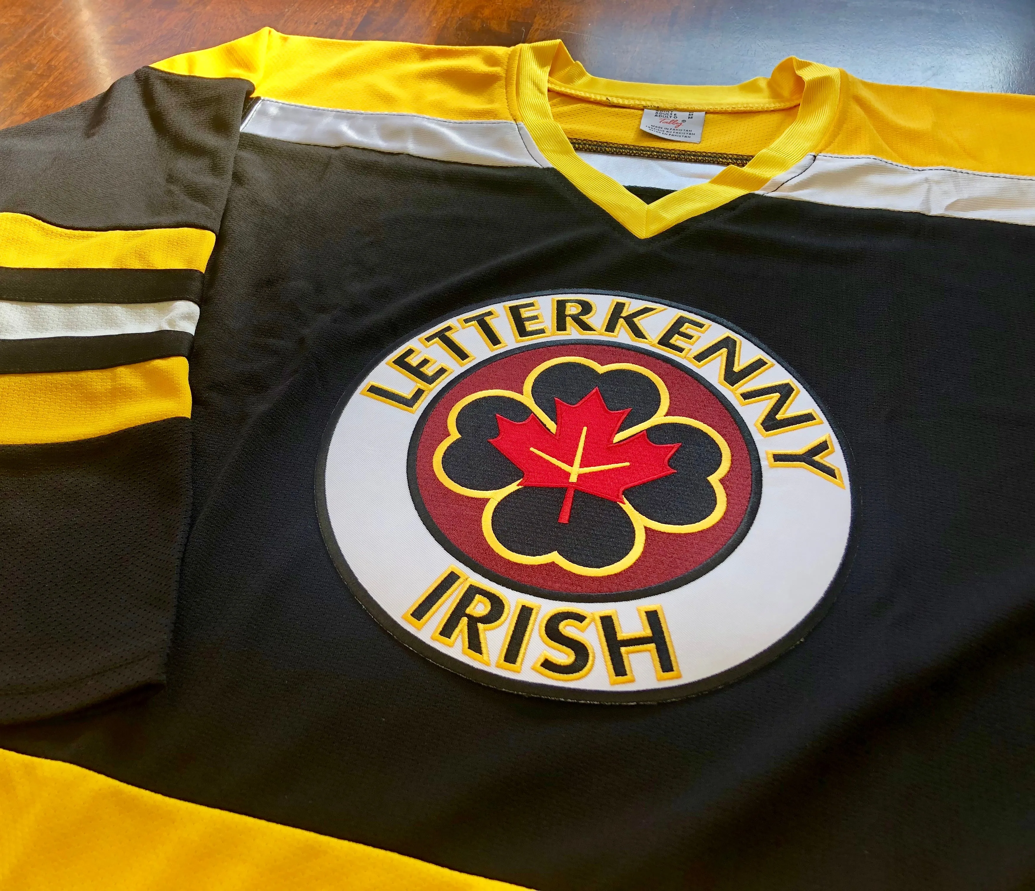 Custom Hockey Jerseys with a Letterkenny Twill Logo $69