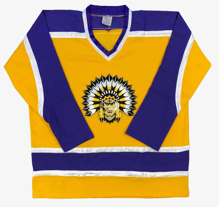 Custom Hockey Jerseys with an Indian Twill Logo