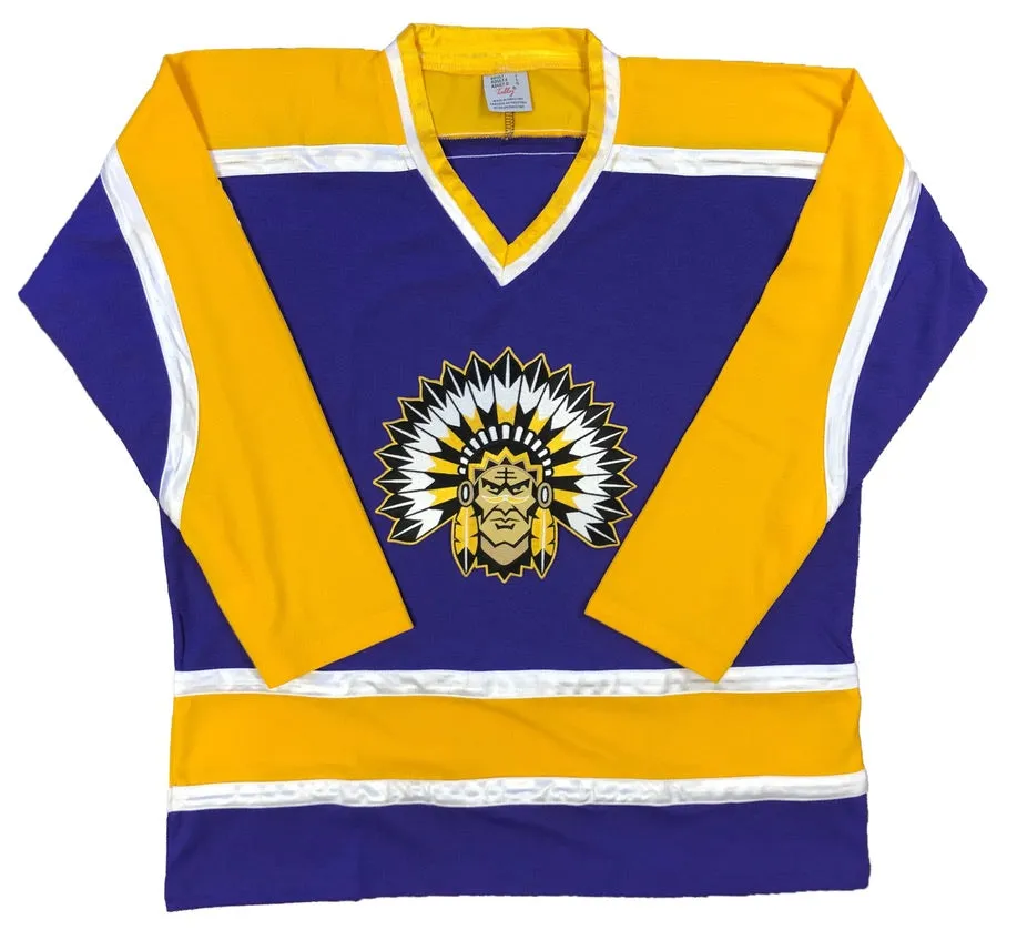 Custom Hockey Jerseys with an Indian Twill Logo