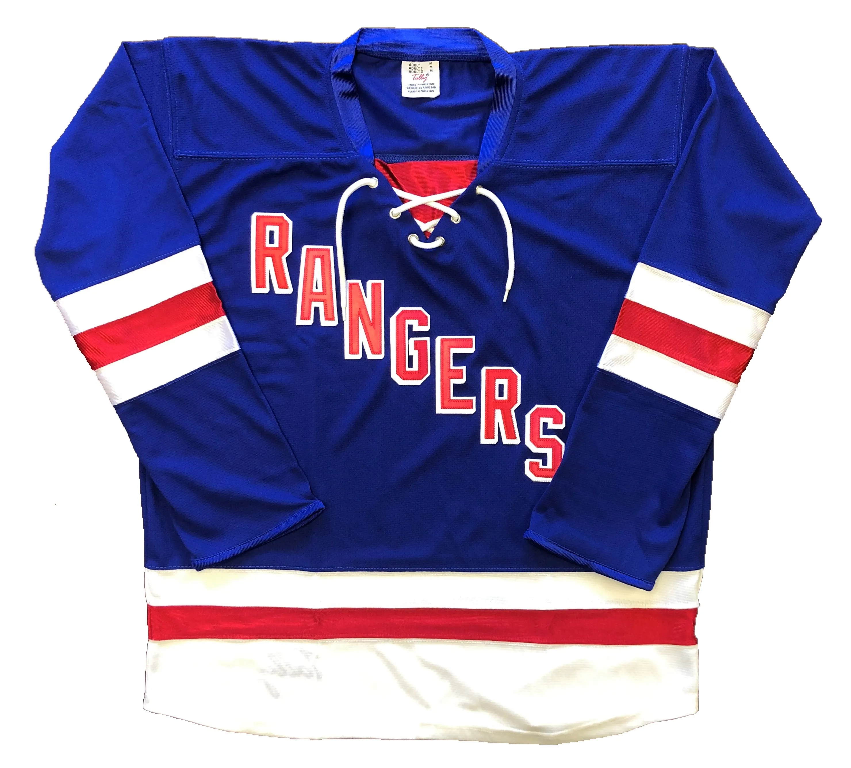 Custom Hockey Jerseys with Rangers in Twill Letters