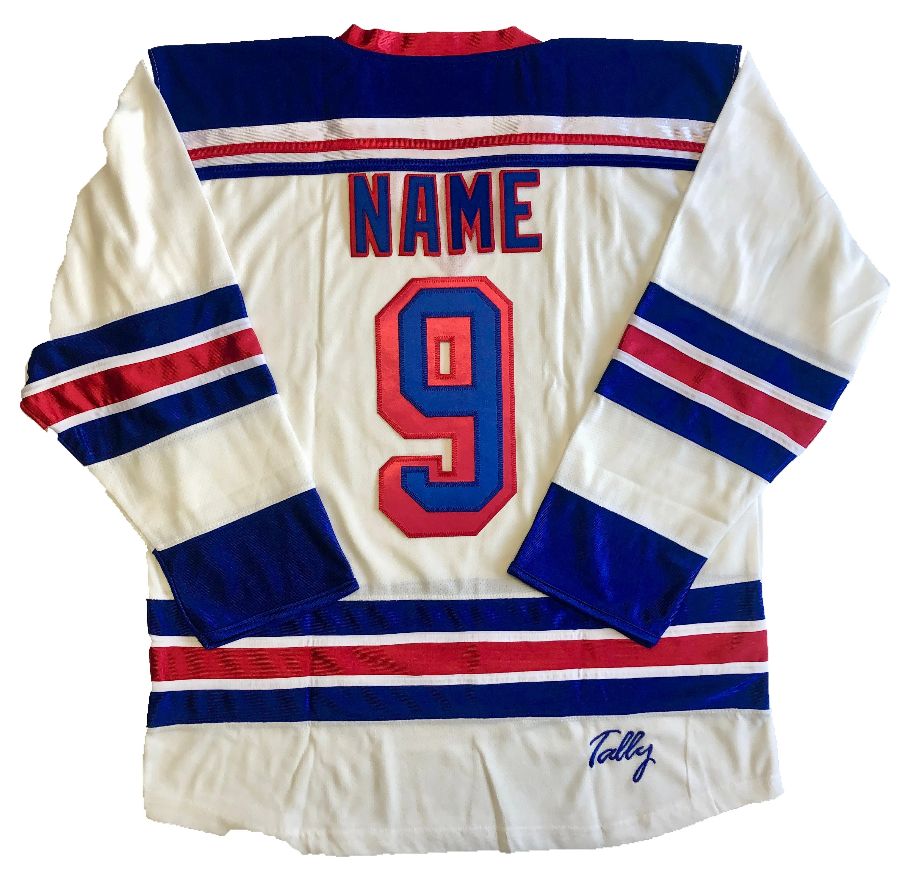 Custom Hockey Jerseys with Rangers in Twill Letters