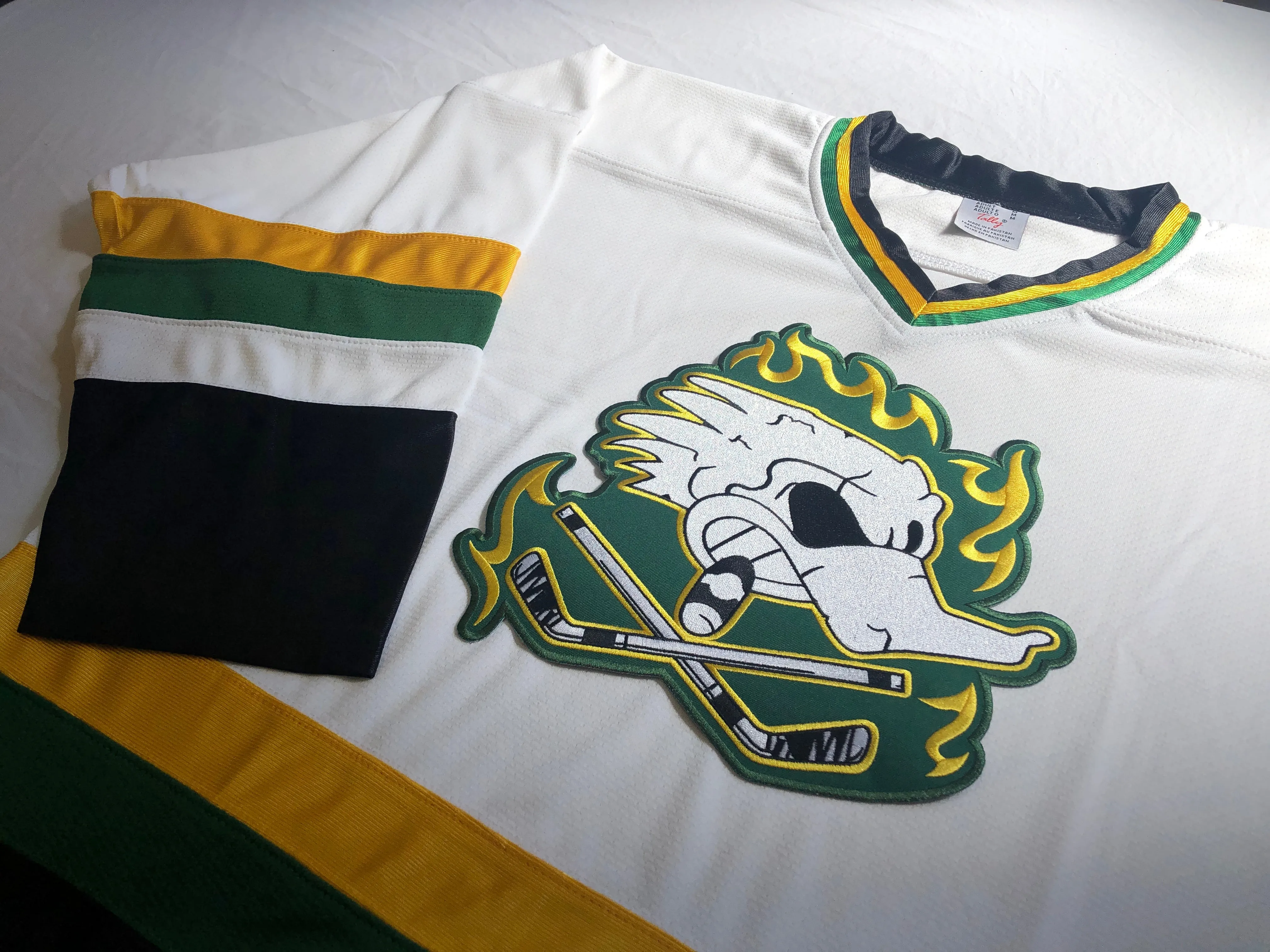 Custom Hockey Jerseys with the Dirty Ducks Twill Logo