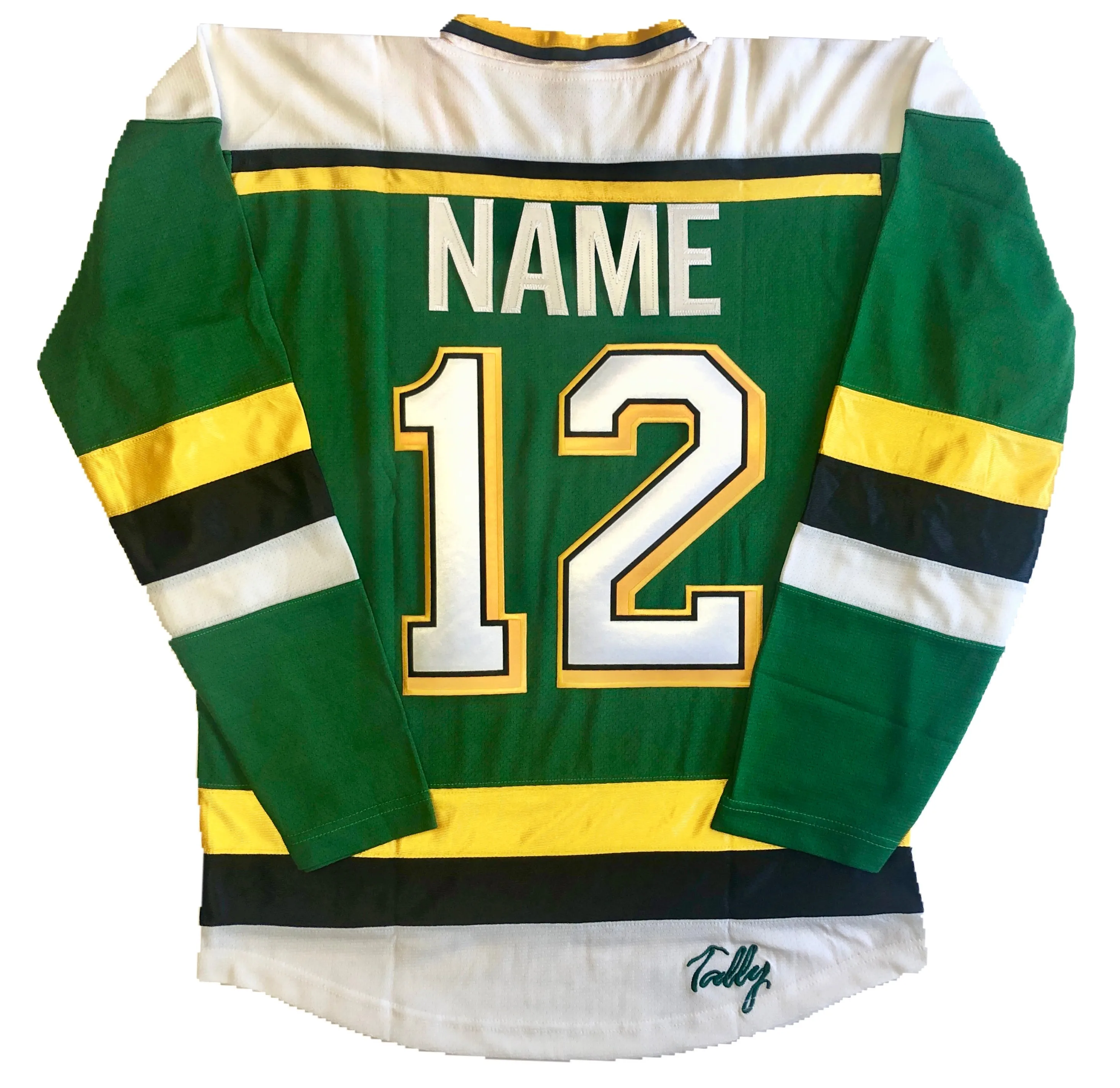 Custom Hockey Jerseys with the Dirty Ducks Twill Logo