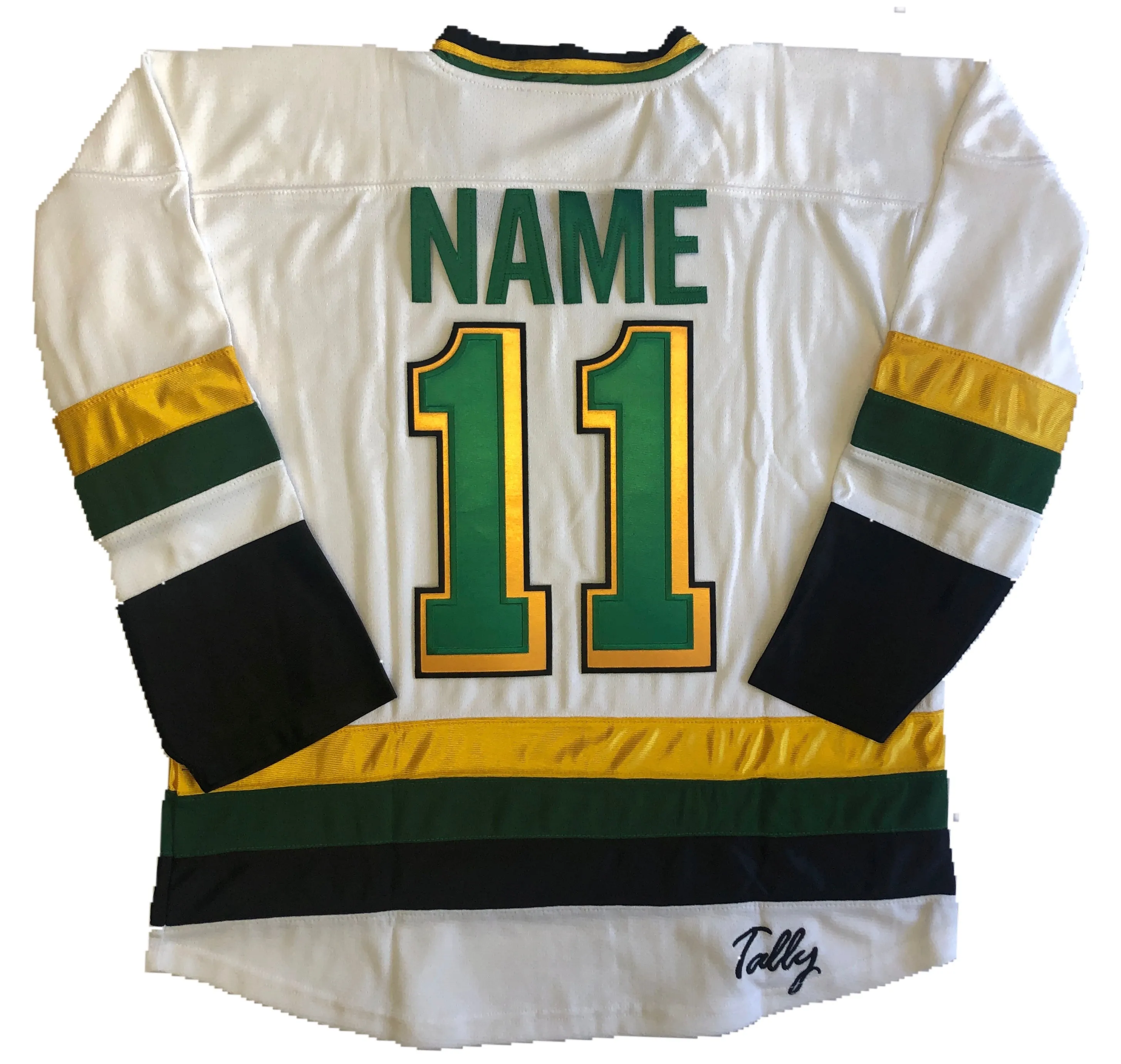 Custom Hockey Jerseys with the Dirty Ducks Twill Logo