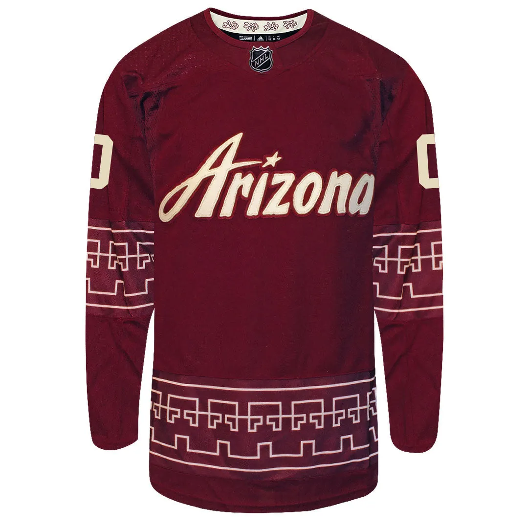 Customizable Arizona Coyotes Adidas Primegreen Authentic NHL Hockey Jersey     