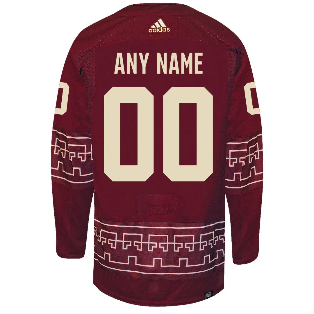 Customizable Arizona Coyotes Adidas Primegreen Authentic NHL Hockey Jersey     