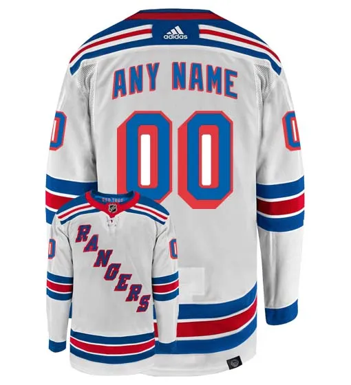 Customizable New York Rangers Adidas Primegreen Authentic NHL Hockey Jersey     