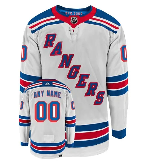 Customizable New York Rangers Adidas Primegreen Authentic NHL Hockey Jersey     