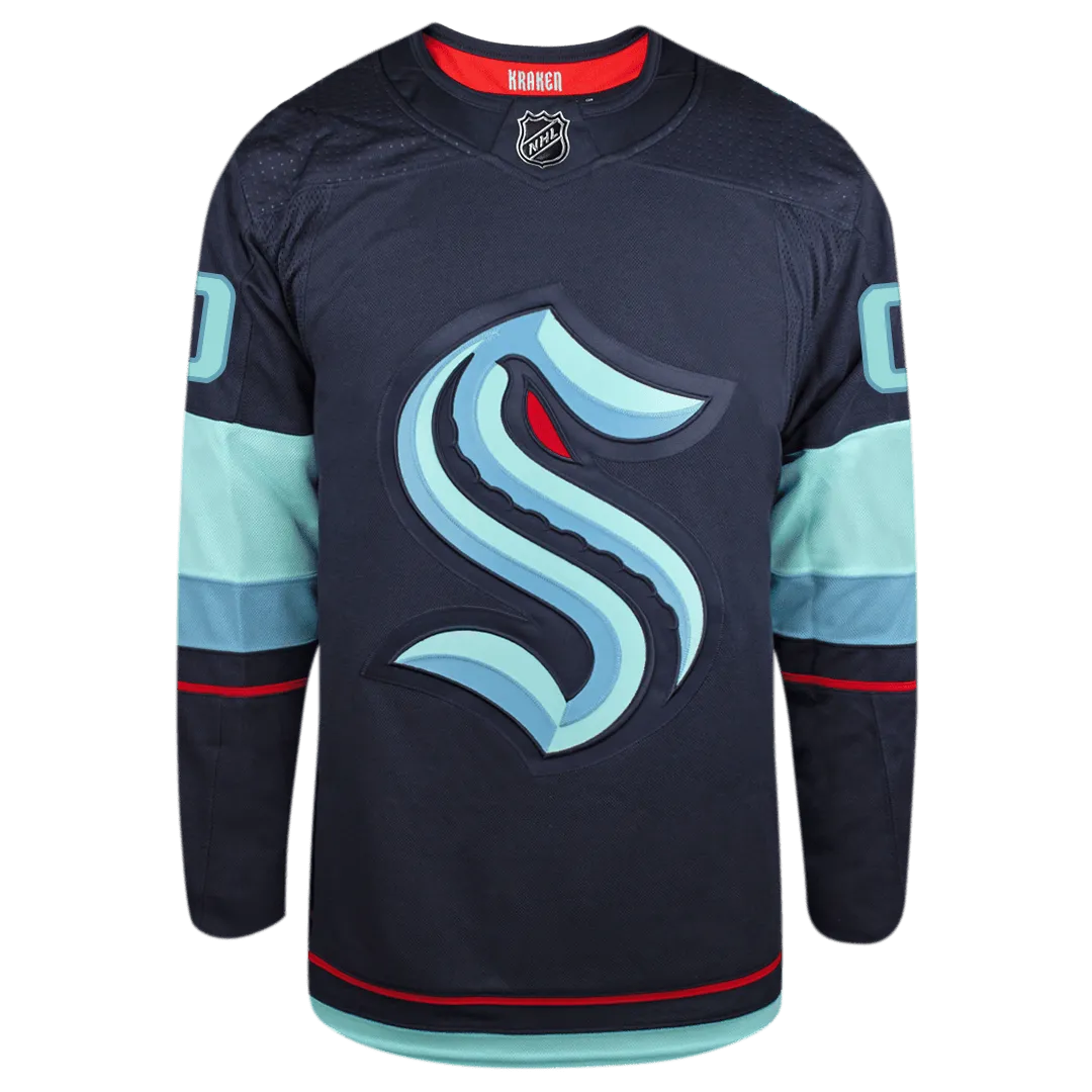 Customizable Seattle Kraken Adidas Primegreen Authentic NHL Hockey Jersey     