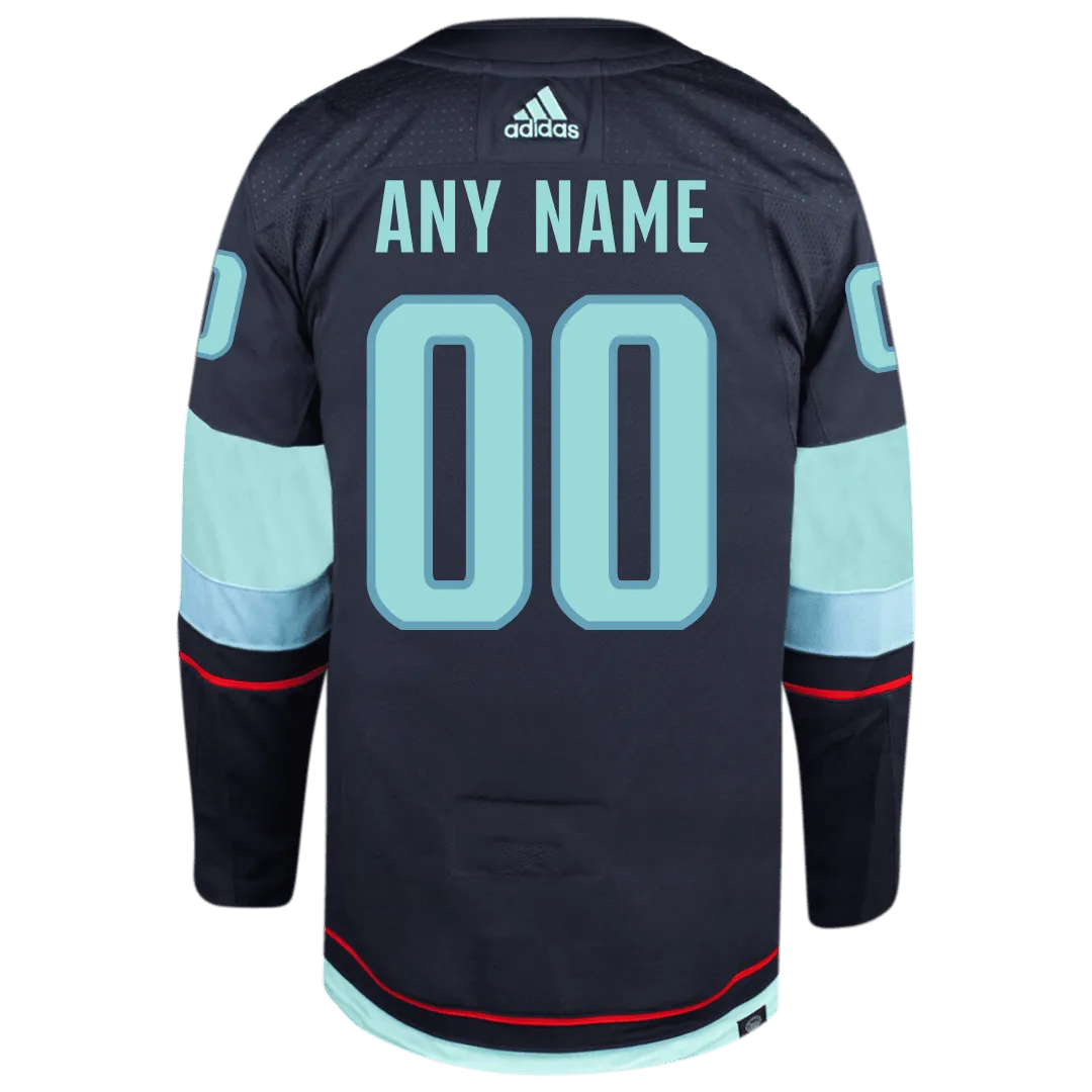 Customizable Seattle Kraken Adidas Primegreen Authentic NHL Hockey Jersey     