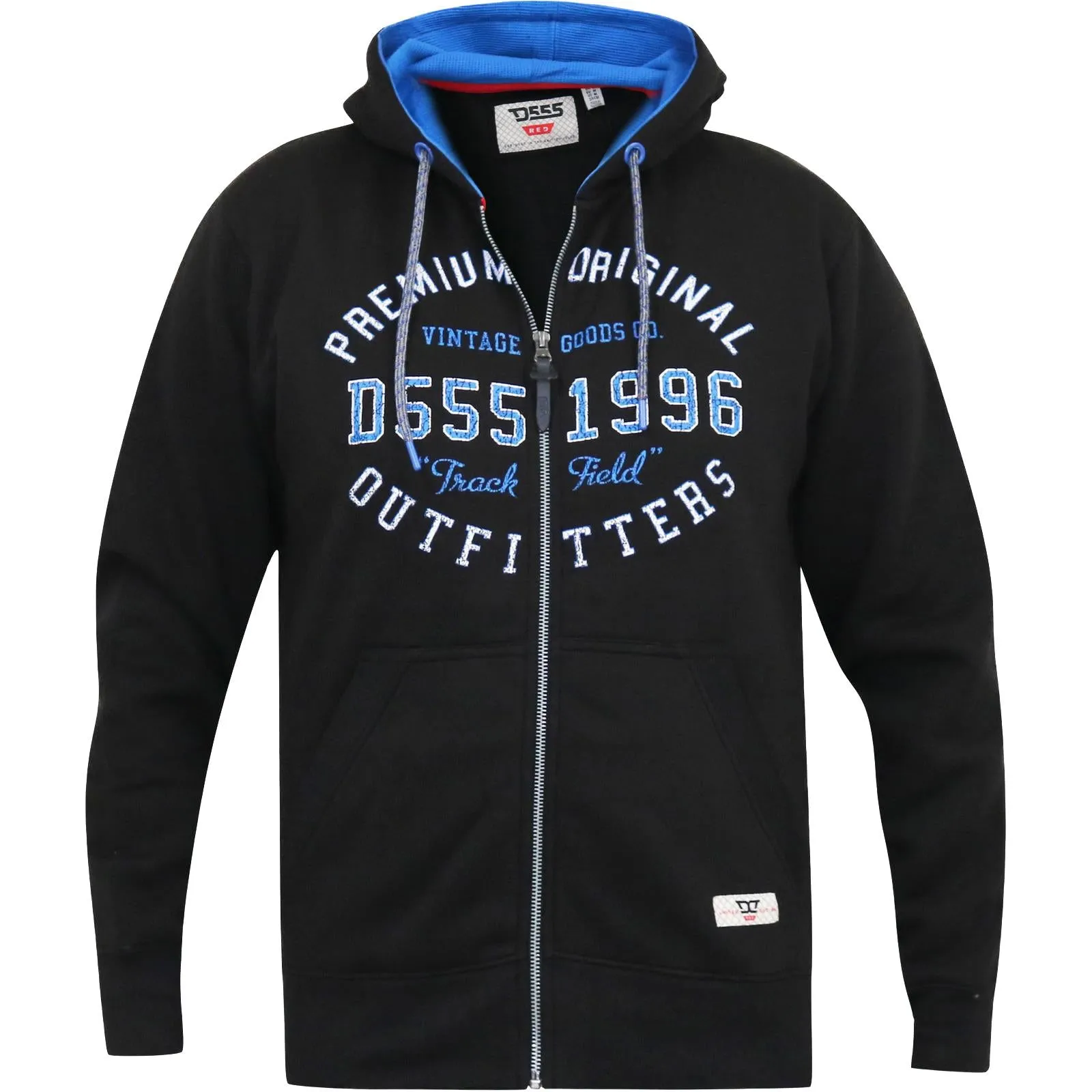 D555 Mens Lingard Big & Tall Hooded Full Zip Jacket