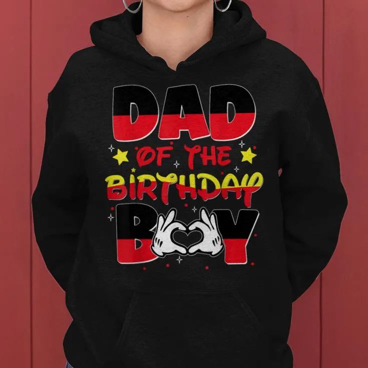 Dad And Mom Of The Birthday Boy Mouse Family Matching Women Hoodie