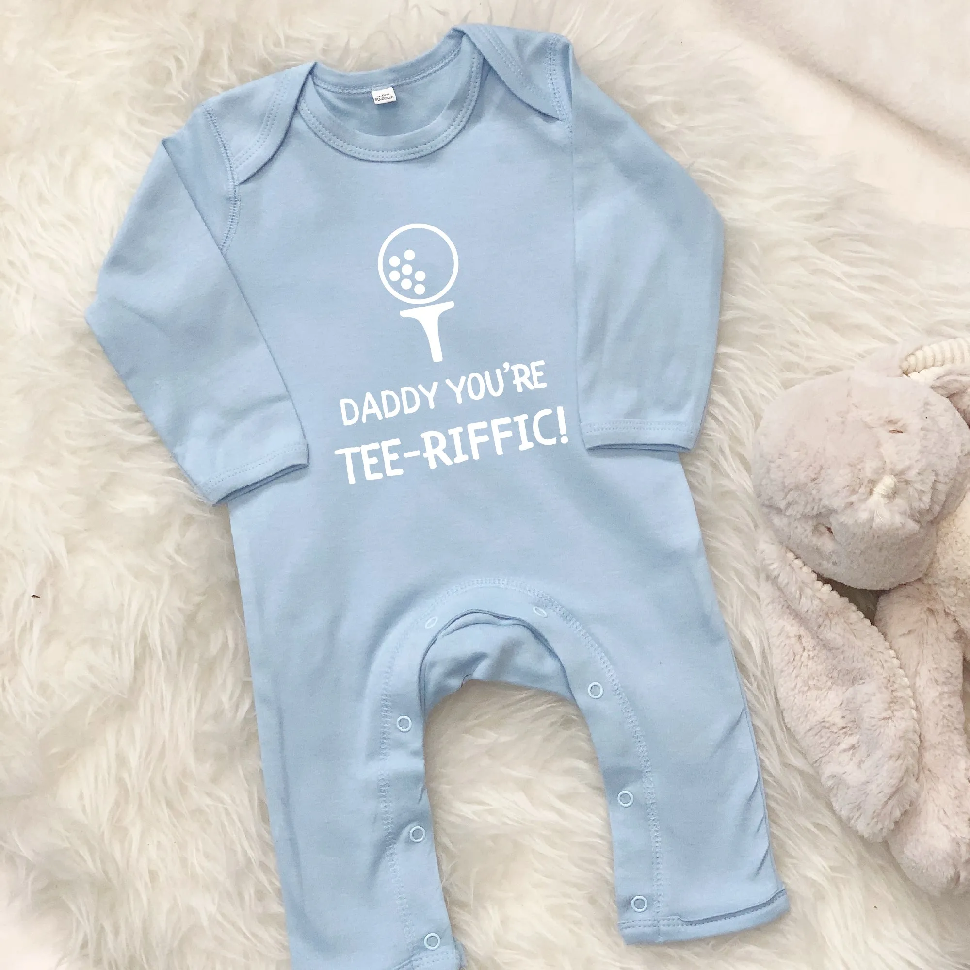 Daddy You're Tee Riffic Golf Babygrow