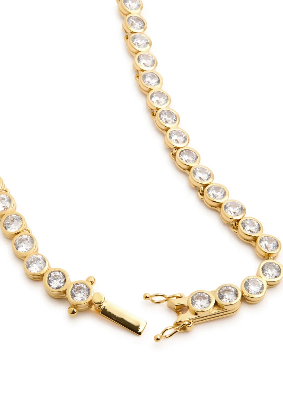 DAPHINE Chris 18kt gold tennis necklace -                         -                     -                