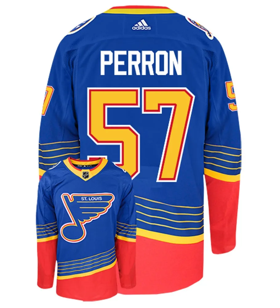 David Perron St Louis Blues Adidas Authentic Retro NHL Hockey Jersey     