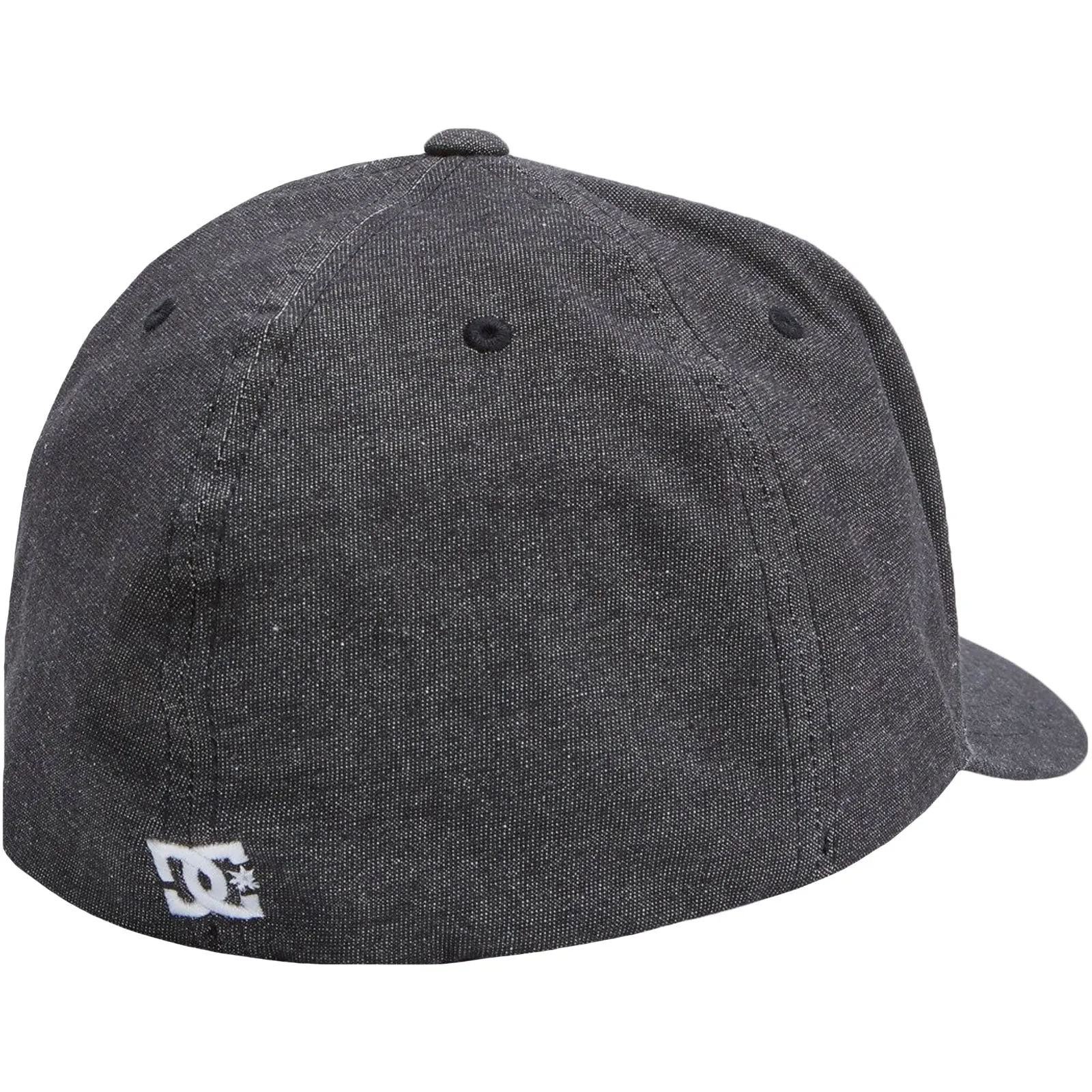 DC Shoes Mens Cap Star Flexifit 6-Panel Baseball Cap - Black - L/XL