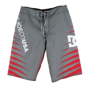 DC Skateboard Shorts Hexagon Grey/Red - size 28