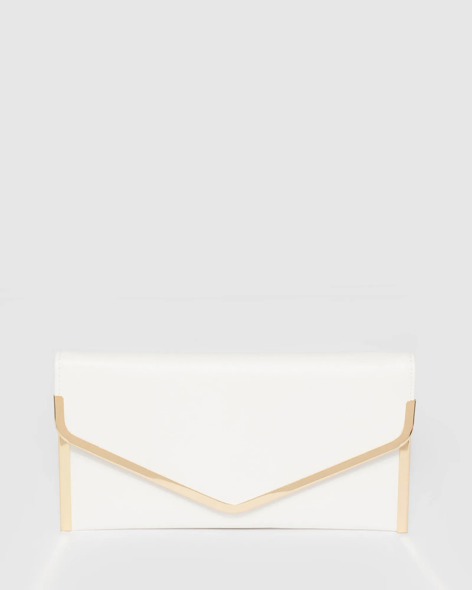 Didi White Clutch Bag