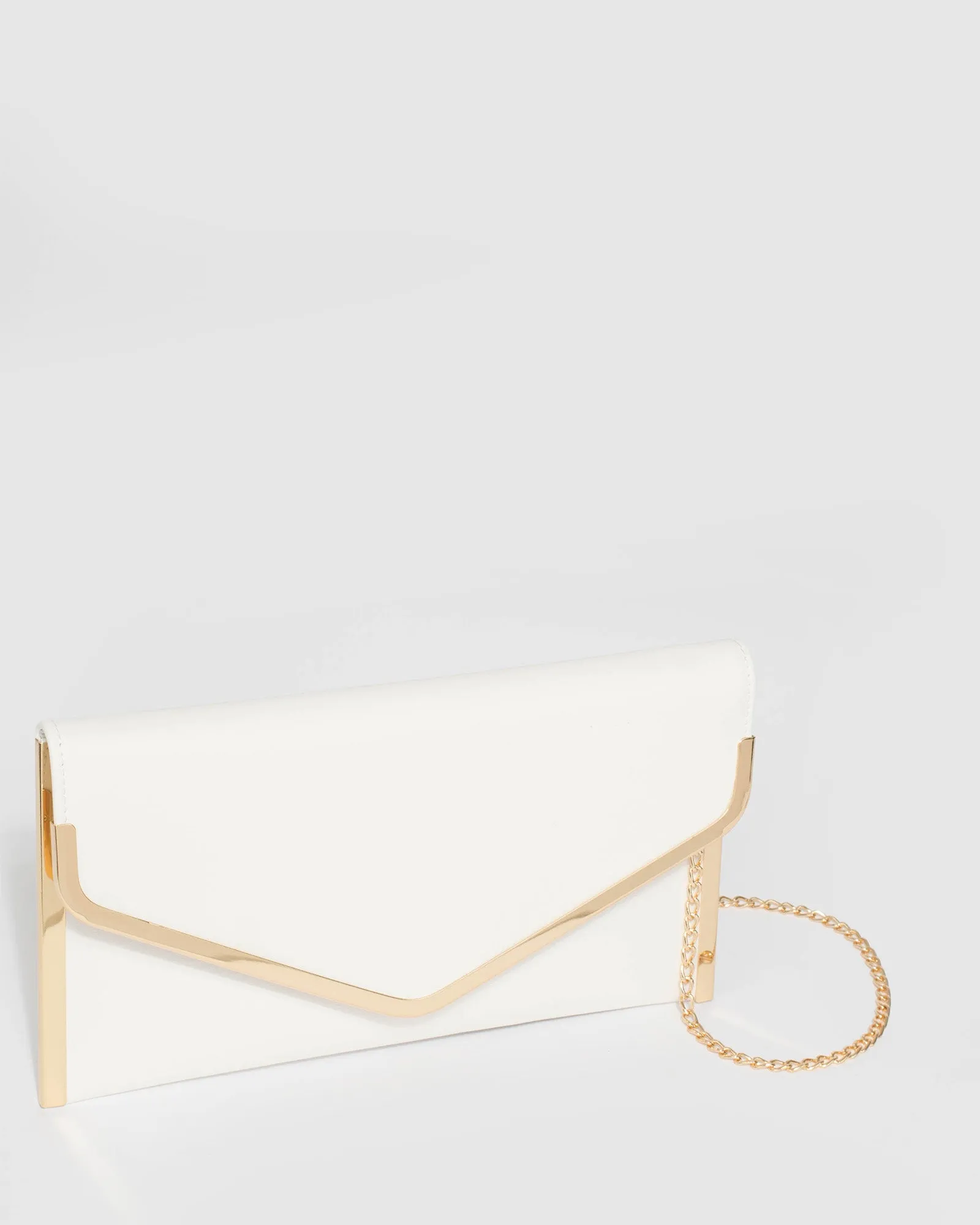 Didi White Clutch Bag