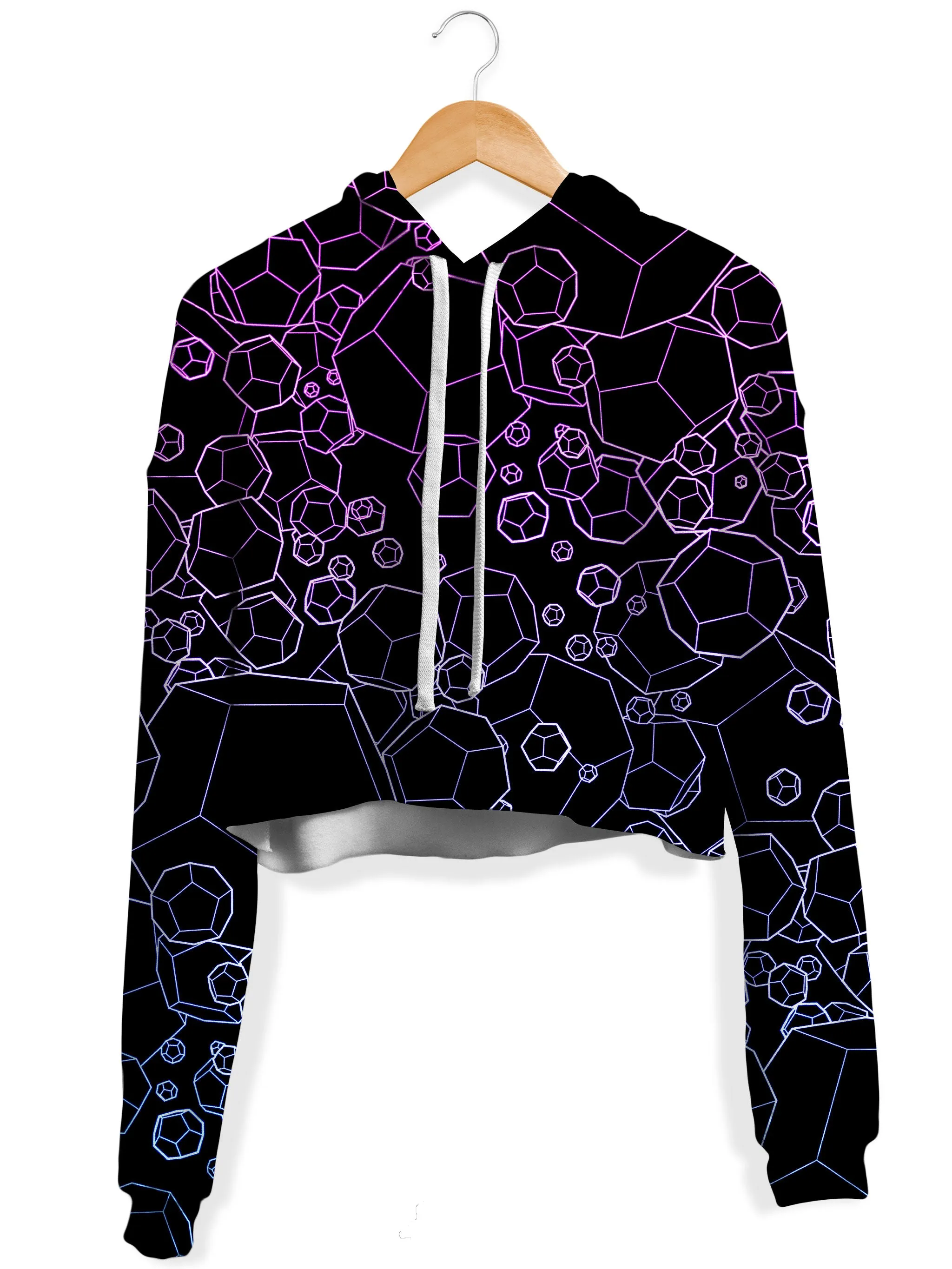 Dodecahedron Madness Cold Crop Hoodie and Leggings Combo