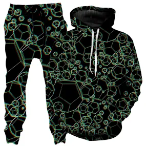 Dodecahedron Madness Glitch Hoodie and Joggers Combo