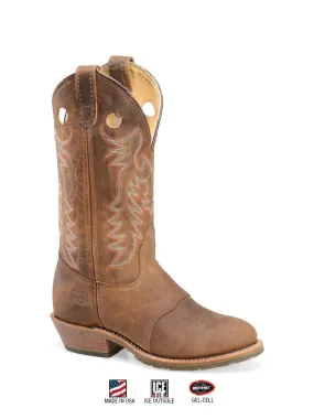 Double H DH5159 Womens Daniela Round Toe Work Boot Brown