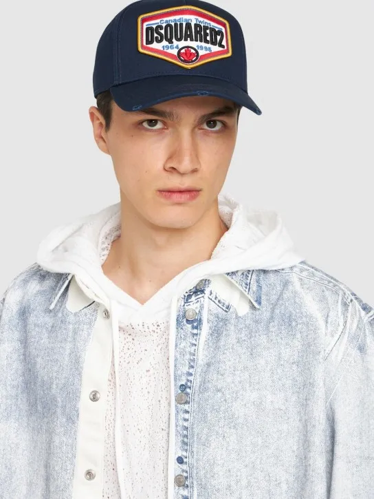 Dsquared2   Logo cotton baseball cap 