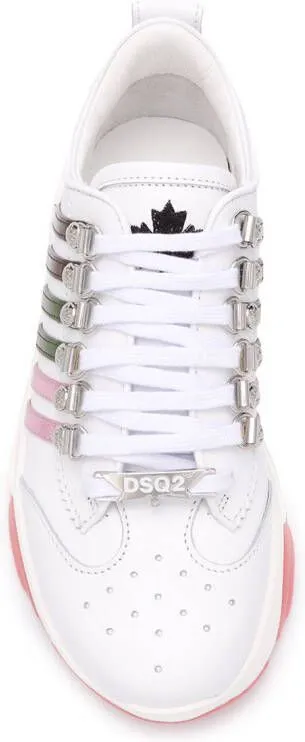 DSQUARED2 multi-striped low-top chunky sneakers White