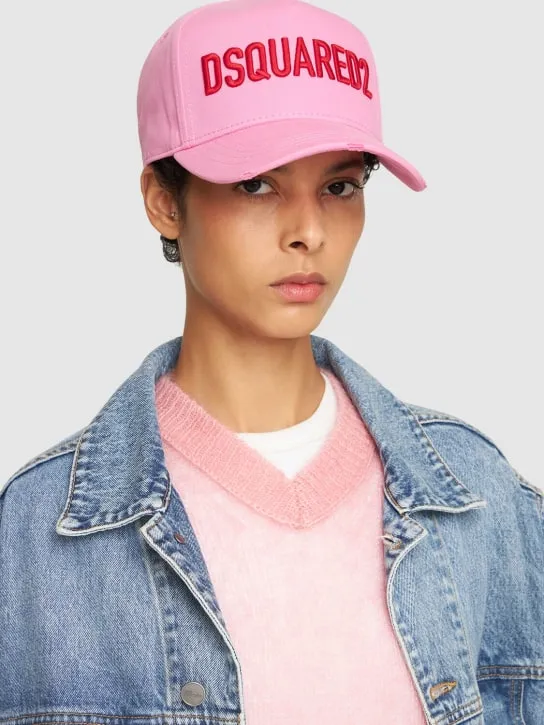 Dsquared2   Technicolor embroidered baseball cap 