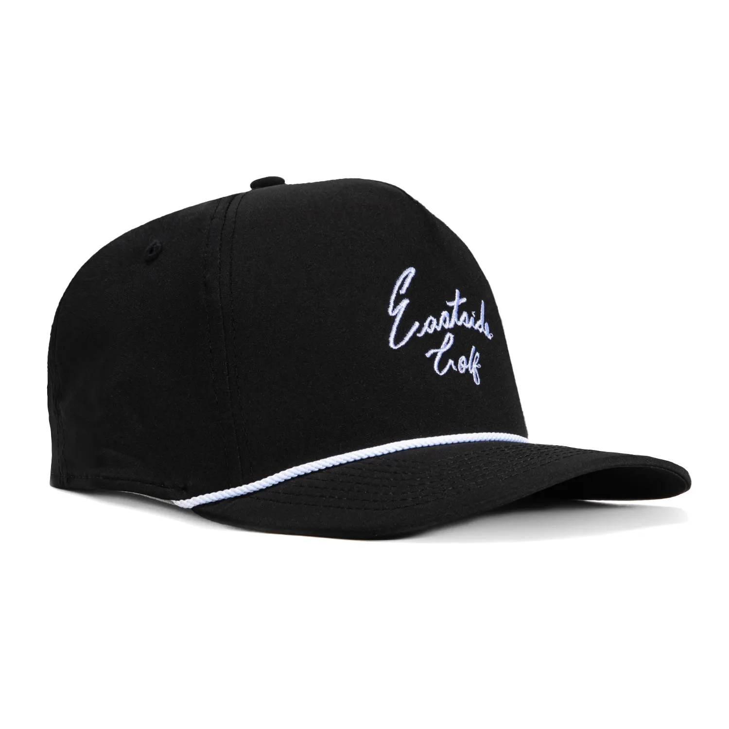 Eastside Golf Vintage Script Rope Snapback Hat - Black