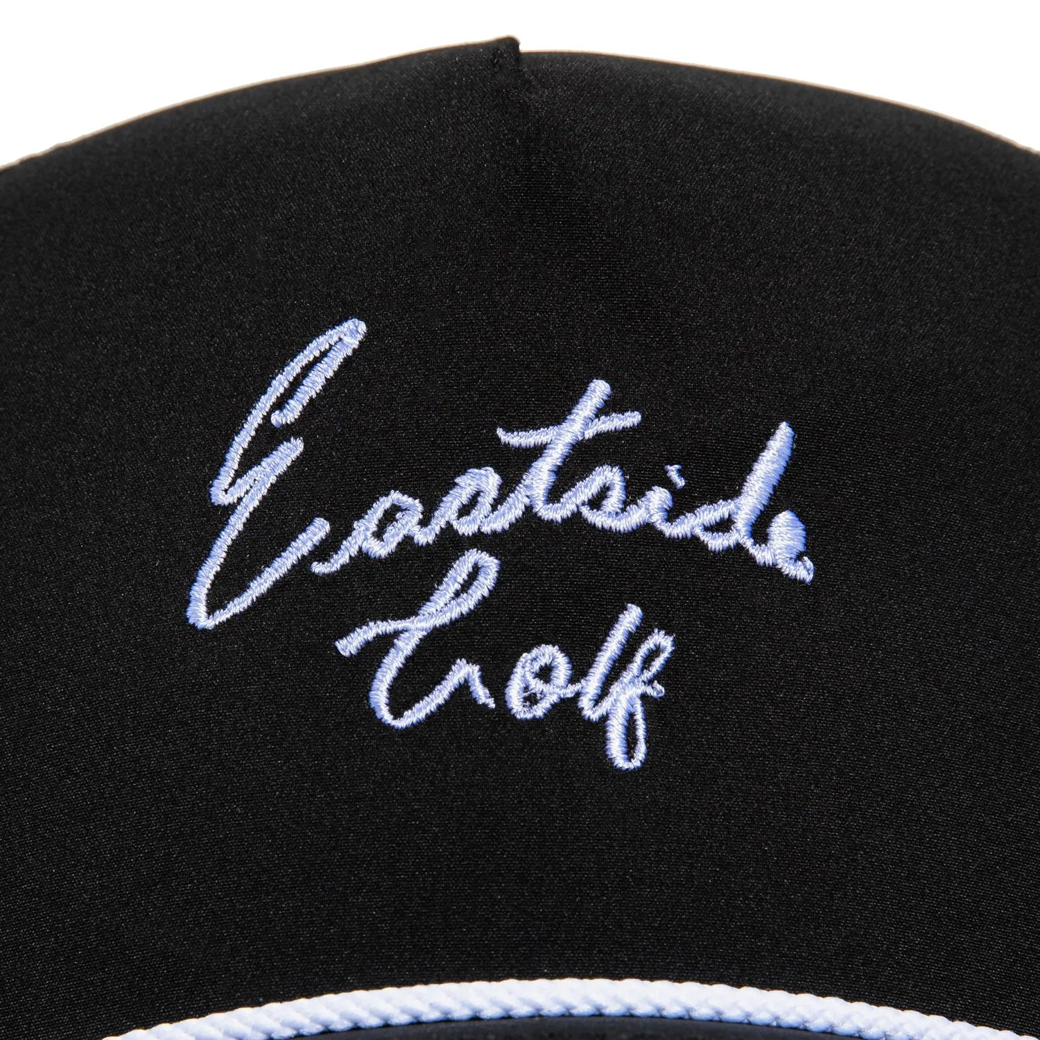 Eastside Golf Vintage Script Rope Snapback Hat - Black