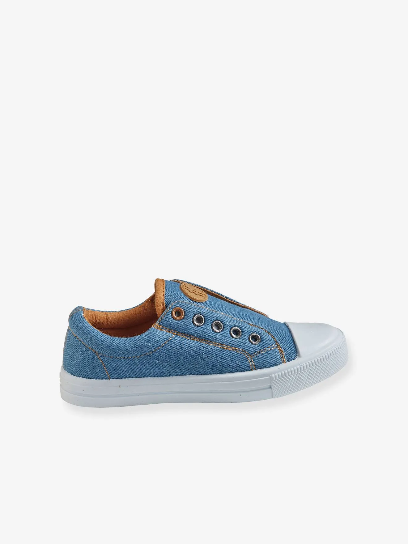 Elasticated Canvas Trainers for Boys - green/print