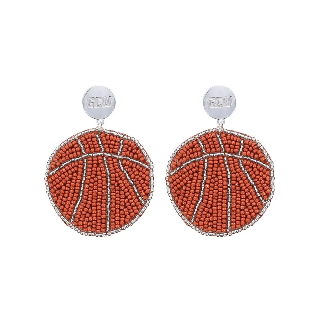 Emerson Street GCU Beaded Basketball Earrings