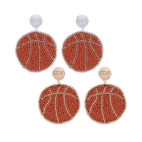 Emerson Street GCU Beaded Basketball Earrings